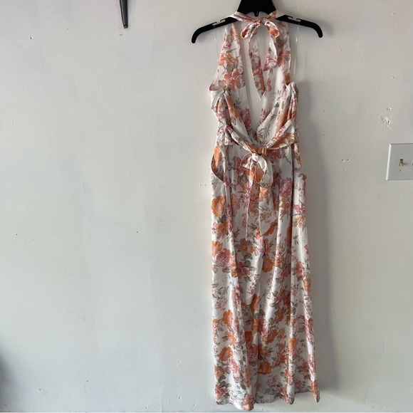 New! Nookie Utopia White Orange Floral Print Jumpsuit - 37699 - Picture 3 of 14
